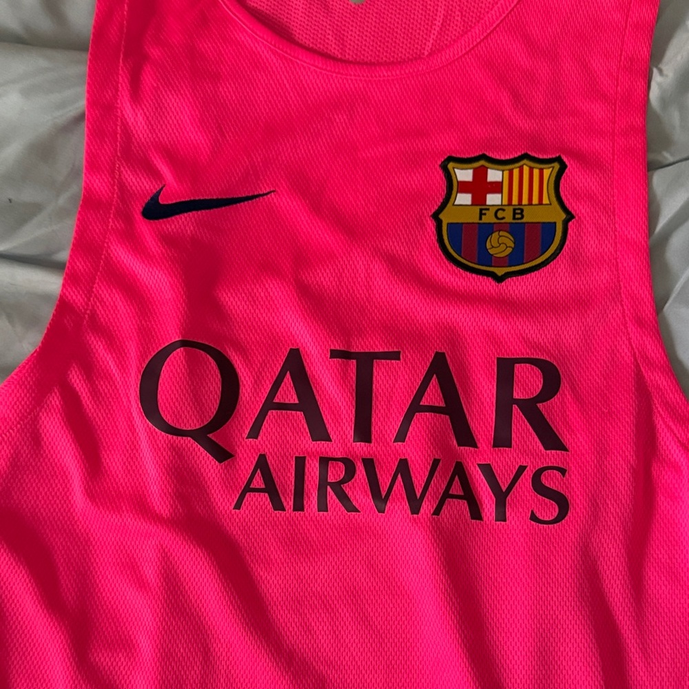 Nike Bright Pink FC Barcelona Training Tank - Picture 5 of 5